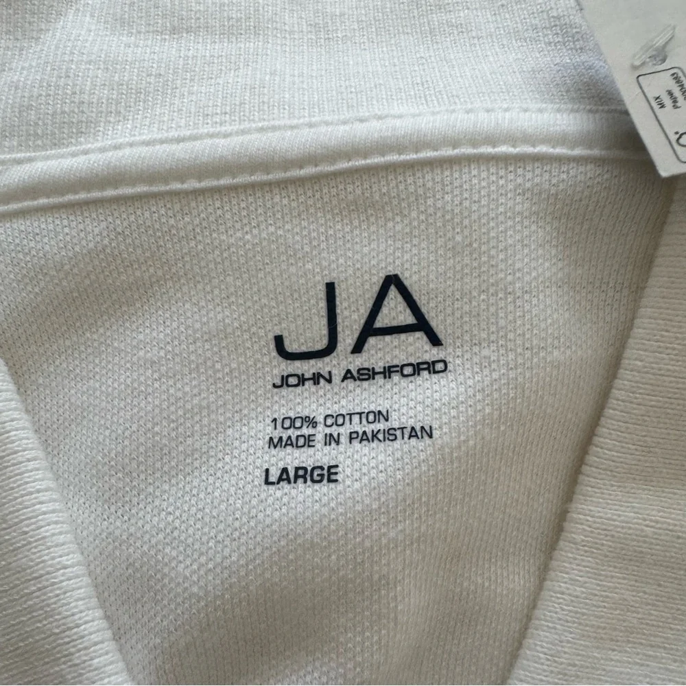 John Ashford Men's Ivory Polo Shirt - Picture 3 of 3